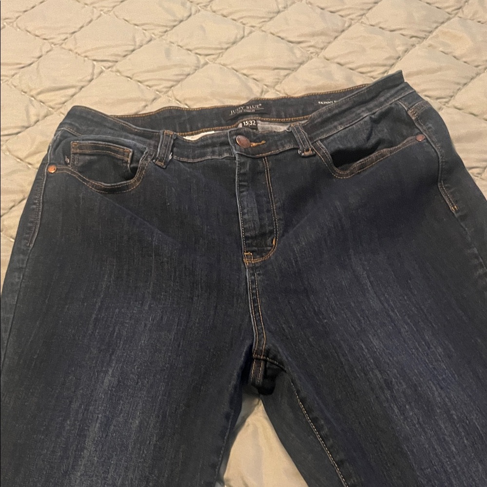 Judy Blue Dark Indigo Straight Leg Jeans - Picture 3 of 8